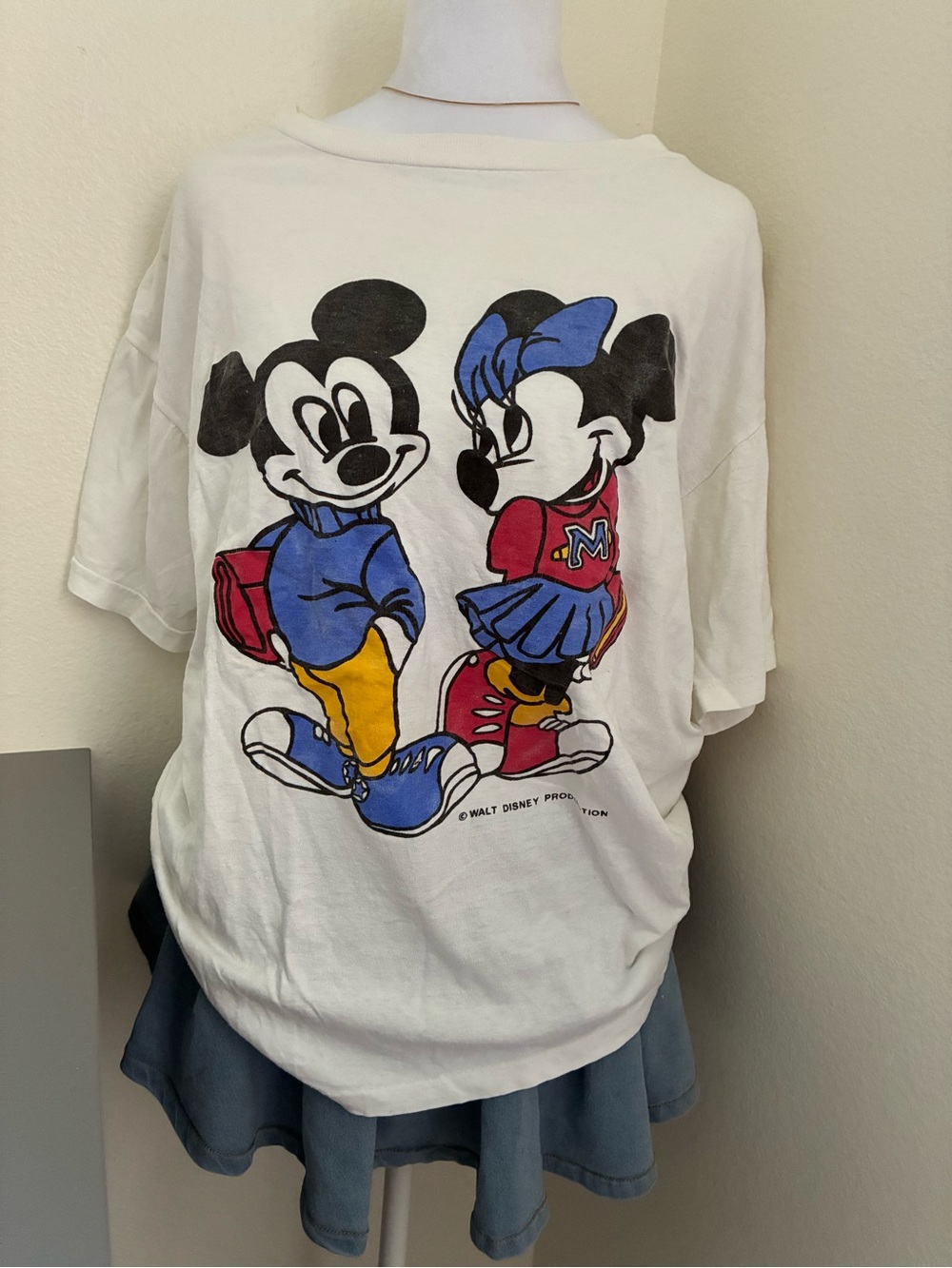 Vintage Walt Disney world Mickey & Minnie Mouse t 💙